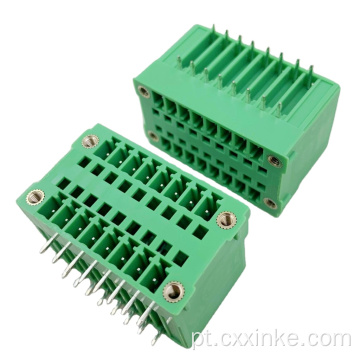 Com orelhas plug-in de parafuso PCB PCB Terminal Block Cabeck